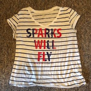 NY & Co. “Sparks will‎ Fly” Women’s T-shirt-Large